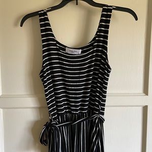 CJLA striped midi dress